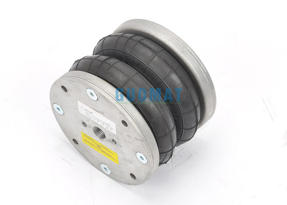 Double Type Convoluted Air Spring Di Bawah 4XM8 Lubang Berulir Mesin Industri Airbag