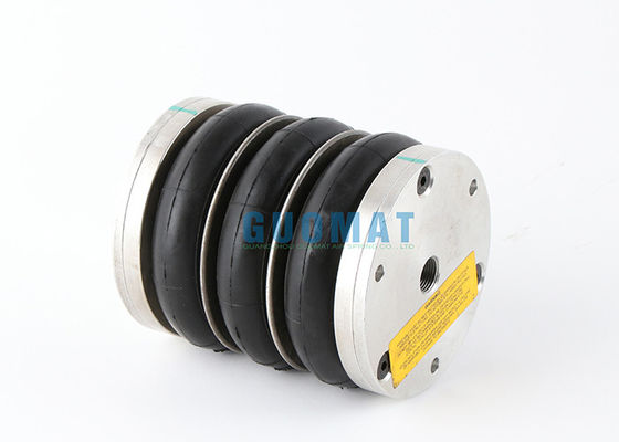 4.5''X3 NORGREN Triple Berbelit Industri Air Spring PM/31043 Air Bellow Dengan Pelat Penutup Aluminium