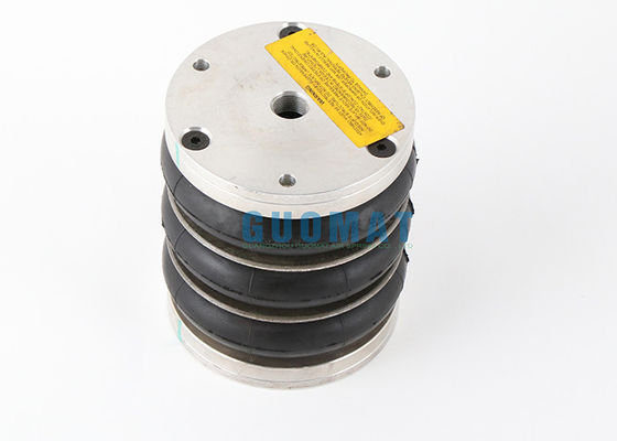 4.5''X3 NORGREN Triple Berbelit Industri Air Spring PM/31043 Air Bellow Dengan Pelat Penutup Aluminium