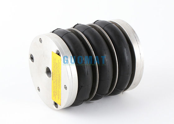 4.5''X3 NORGREN Triple Berbelit Industri Air Spring PM/31043 Air Bellow Dengan Pelat Penutup Aluminium