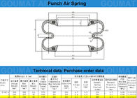 Mechanical Power Press Rubber Air Spring S-160-2R Dengan Cincin Girdle Baja