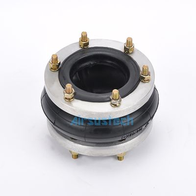 Single Convoluted Karet Air Springs Gaya Industri 188102h-1 Tas Flange Ring
