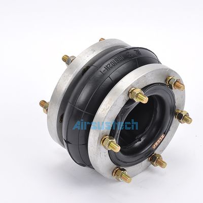 Single Convoluted Karet Air Springs Gaya Industri 188102h-1 Tas Flange Ring