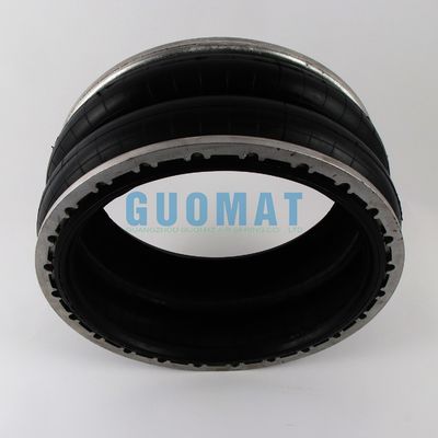 LHF500/220-2 Flange Industrial Air Spring Karet Udara Berliku Ganda