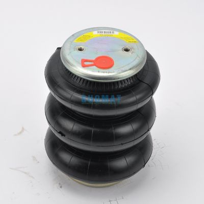 Airbag Suspensi Triple Convoluted Spring Bellow Gas 1/2NPT Air Inlet Untuk Trailer Bagian Otomotif