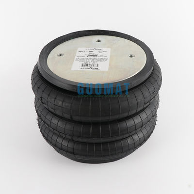 Bagian Otomotif 3B12-304 Goodyear Air Spring Cross W01-358-8013 Air Spring Triple Convoluted Air Bag FT330-29 Ci 1/4 NPT