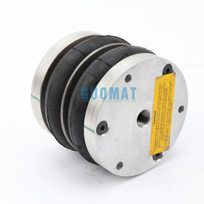Dunlop Double Convoluted Air Spring 4 1/2X2 Karet Bellow dengan Plat Aluminium