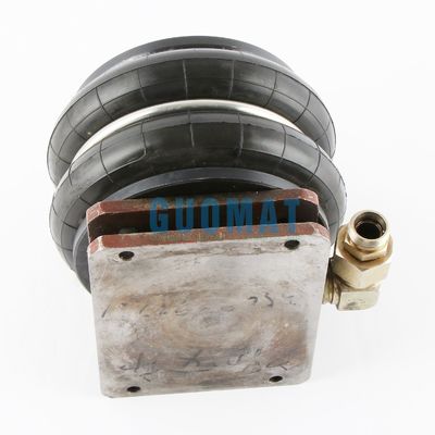 YOKOHAMA Cover Plate Air Spring S-160-2R Double Convoluted Rubber Bellow dengan Hoop