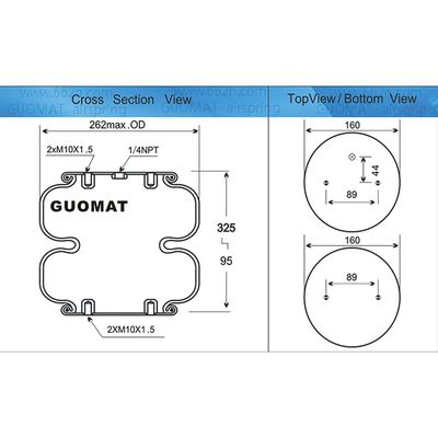Firestone Air Bags W01-M58-7679/20C2 Mesin Pemotong Industri Berlapis Ganda