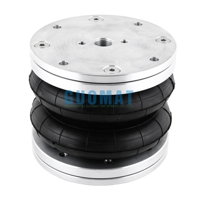 Peredam Kejut Udara Suspensi Berbelit FD76-14 Contitech 6''x2 Pegas Udara Dunlop Dengan Penutup Aluminium