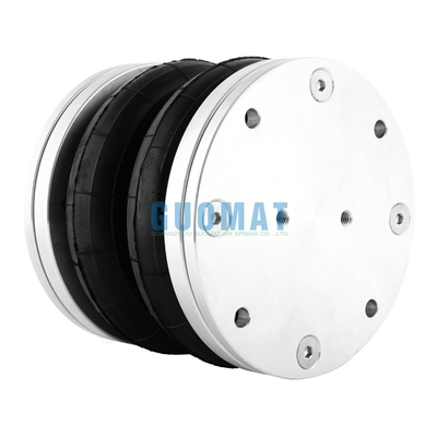 Peredam Kejut Udara Suspensi Berbelit FD76-14 Contitech 6''x2 Pegas Udara Dunlop Dengan Penutup Aluminium