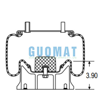 W01-358-8723 Firestone 1T17B-5 Air suspensi aktif Spring Untuk truk mengurangi kejut