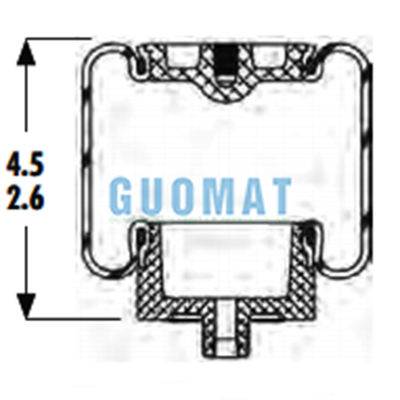 Goodyear 1S4-058 Air Suspension Bagian Ganti W02-358-7086 Cab Air Spring