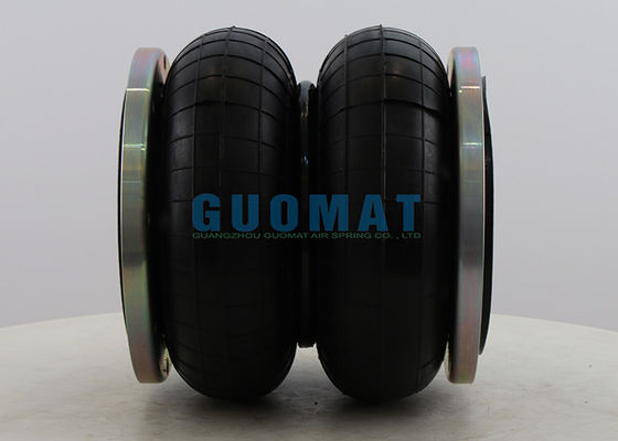 M10 Flange Connection Airbag 230214H-2 Double Type Suspension Air Spring 214mm Tinggi alami