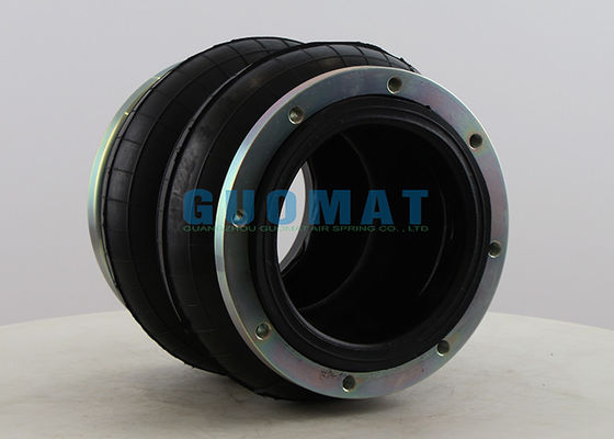 M10 Flange Connection Airbag 230214H-2 Double Type Suspension Air Spring 214mm Tinggi alami