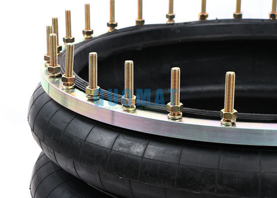 262mm Desain Ketinggian Flange Sambungan Air Suspension Spring Untuk Conveyor Vibratory