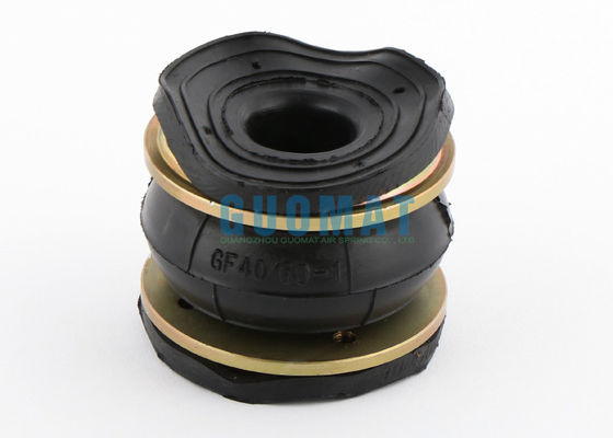 Air spring karet bergelombang tunggal GF40/60-1 Industrial Air Bellow tanpa pelat