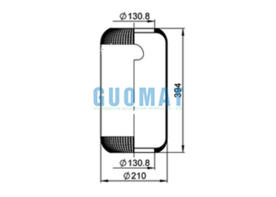 644N Contitech Karet Air Bellows 1E21 Phoenix Bus Air Spring Untuk Mercedes Benz A0003270101