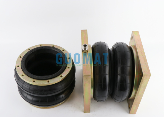 Kantong Udara Industri Konvolusi Ganda LHF200/212-2 Pegas Udara Karet Dengan Pelat Penutup