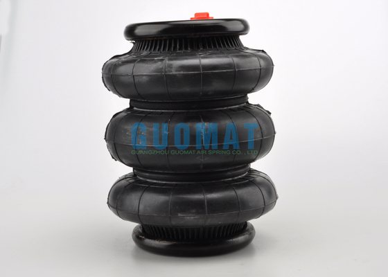 Pegas Udara Tergulung Tiga 117mm-460mm Stroke Peredam Kejut Udara Karet Industri Untuk Pick Up