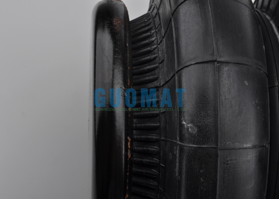 Pegas Udara Tergulung Tiga 117mm-460mm Stroke Peredam Kejut Udara Karet Industri Untuk Pick Up