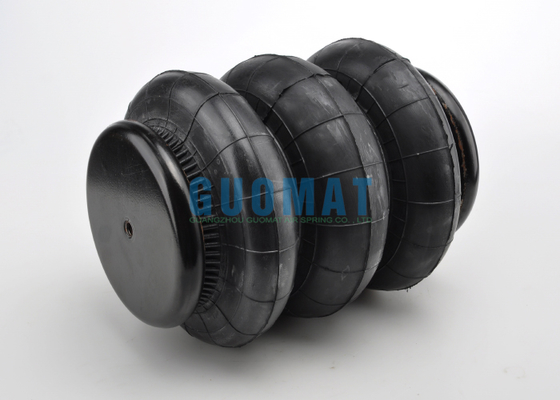 Pegas Udara Tergulung Tiga 117mm-460mm Stroke Peredam Kejut Udara Karet Industri Untuk Pick Up