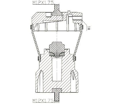 Plastik Karet Steel Cab Air Shock Absorber IVE-CO Bagian Depan OEM 41019150 / 8169050 EUROTECH Eurostar