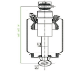 Kabin Depan Shock Absorber Udara OEM Sabo 8951680A Untuk Truk IVE-CO