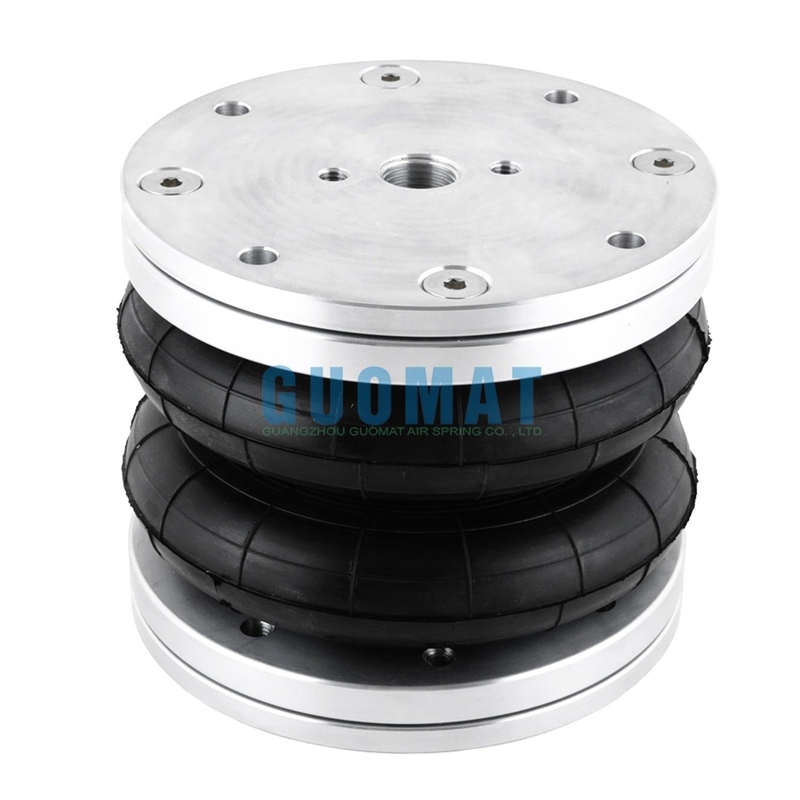 Peredam Kejut Udara Suspensi Berbelit FD76-14 Contitech 6''x2 Pegas Udara Dunlop Dengan Penutup Aluminium