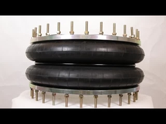 GUOMAT 3H630376 Air Spring Tipe Perindustrian Tiga Kali Bergelombang dengan Cincin Flange