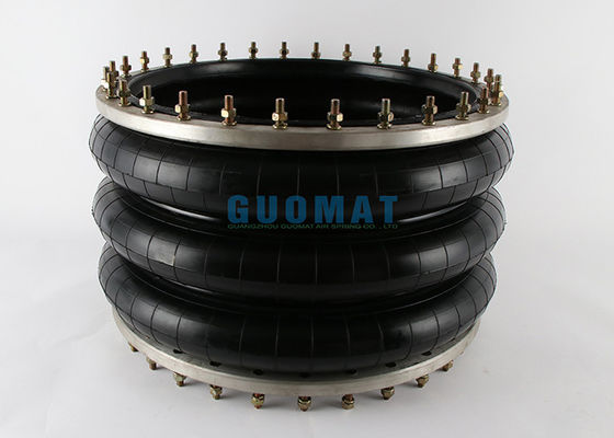 Flange Ring Triple Convoluted Industrial Air Bag Natural Rubber Air Spring 3H630376
