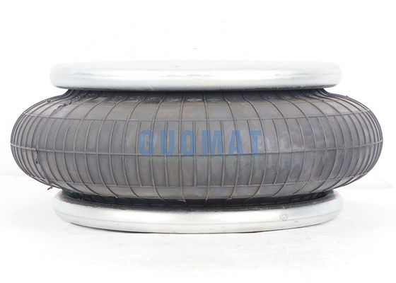Tipe berliku Air Spring 1/4NPTF Lempeng Karet Industri Bellows 55mm-160mm