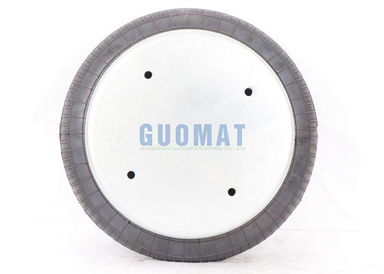 Tipe berliku Air Spring 1/4NPTF Lempeng Karet Industri Bellows 55mm-160mm