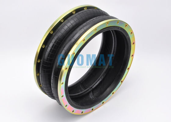 2H520217 Karet Air Bads M10 Screw Thread Double Convoluted Air Spring Dengan Flange Ring