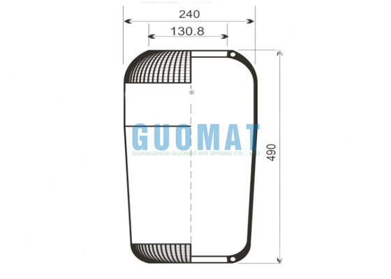 713N Contitech Pegas Udara Bus 9066 Goodyear Karet Udara Bellows Pemasok Pengganti