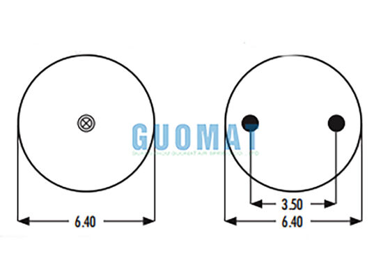 2B9-230 Goodyear Air Spring Replacement 578-92-3-202 Air Bellows Karet Industri