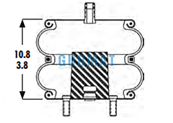 2B9-230 Goodyear Air Spring Replacement 578-92-3-202 Air Bellows Karet Industri