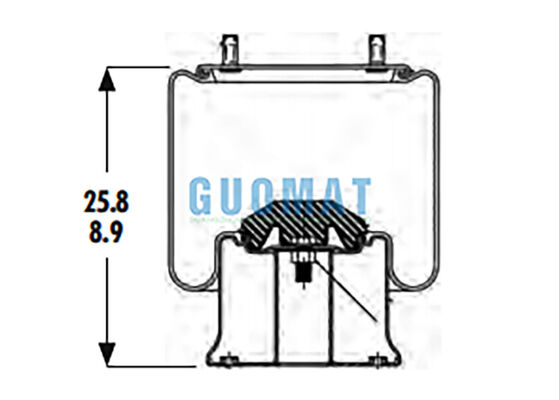 1R14-201 Goodyear Heavy Duty Truck Air Spring 566-28-3-020 Sistem suspensi udara