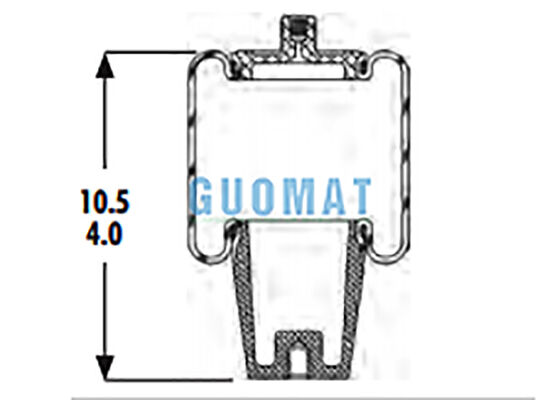 1S4-008 Goodyear Cab Air Spring Shock Absorber W02-358-7010 Firestone Air Suspension