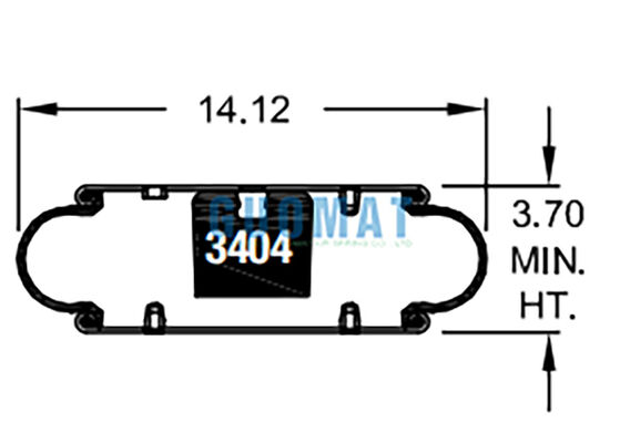 W01-358-7105 Firestone Karet Air Shock 113 Gaya Industrial Vibration Isolation Air Bag