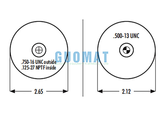 1S4-056 Goodyear Suspensi Air Spring Penggantian W023587040 Firestone Cab Air Bag
