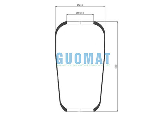 706 N1 Contitech Per Air Spring Bus 76797 Rubber Bellow MAN 81.43601.0096