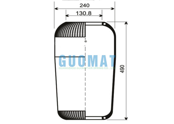 713N Contitech Suspensi Air Spring 72296 Air Bellows V1F21D VIBRACOUSTIC