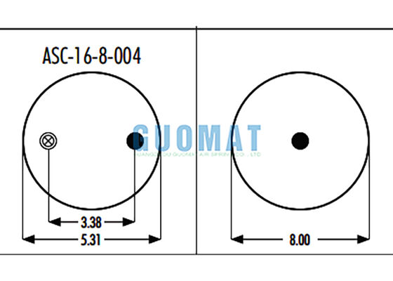 1R8-034 Goodyear Truck Suspension 566-16-3-007 Rolling Lobe Air Spring Untuk GMC 10530086
