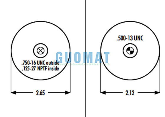 1S4.5-107 ASC-08-7-194 Goodyear Karet Air Bag Suspensi W023587080 Firestone Air Spring Untuk Truk&Trailer