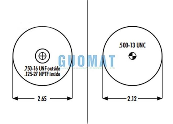 1S5-006 Goodyear Sleeve Air Spring ASC-08-7-005 Untuk Suspensi Udara Kabin Truk