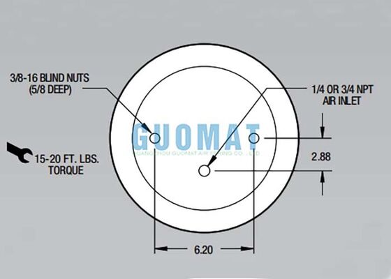 1T15M-2 Firestone Style Air Shock W01-358-9042 Air Suspension Springs Untuk Absorpsi Shock