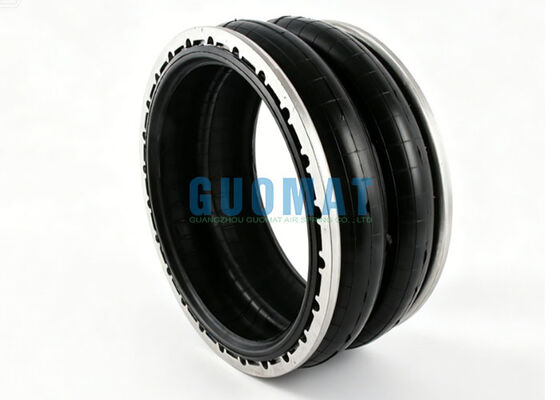 215 Double Air Bellow W01-358-7230 Firestone Air Spring Ribbed Neck Aluminium Bead Rings