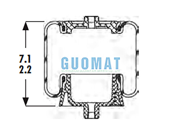 1S4-067 Pegas Udara Kabin Goodyear ASC-08-7-137 Penggantian Kantong Udara Suspensi Truk