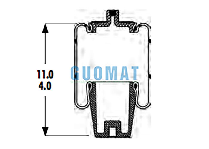 1S4.5-107 ASC-08-7-194 Goodyear Karet Air Bag Suspensi W023587080 Firestone Air Spring Untuk Truk&Trailer